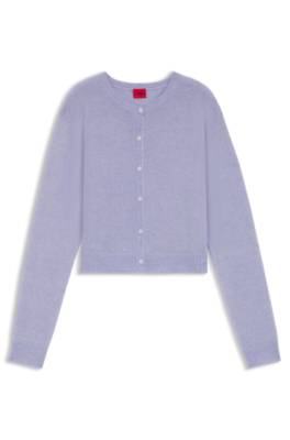 Buttoned cardigan with tonal logo embroidery 1