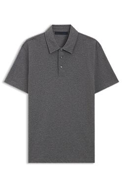 BECKHAM x BOSS polo shirt in cotton and silk
