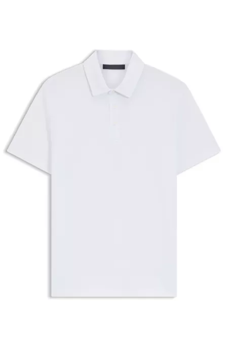 BECKHAM x BOSS polo shirt in cotton and silk