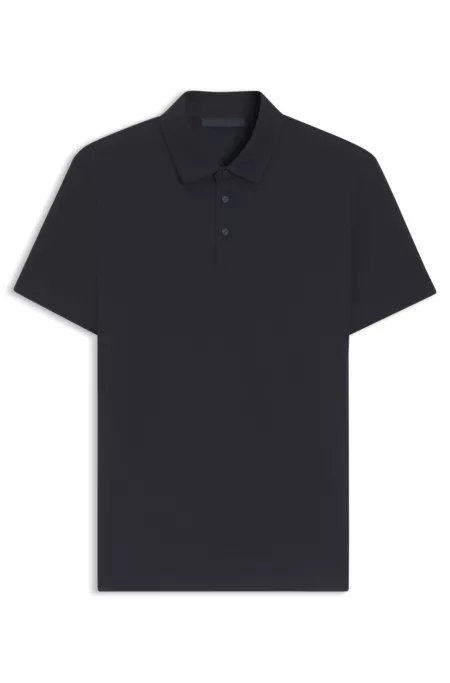 BECKHAM x BOSS polo shirt in cotton and silk