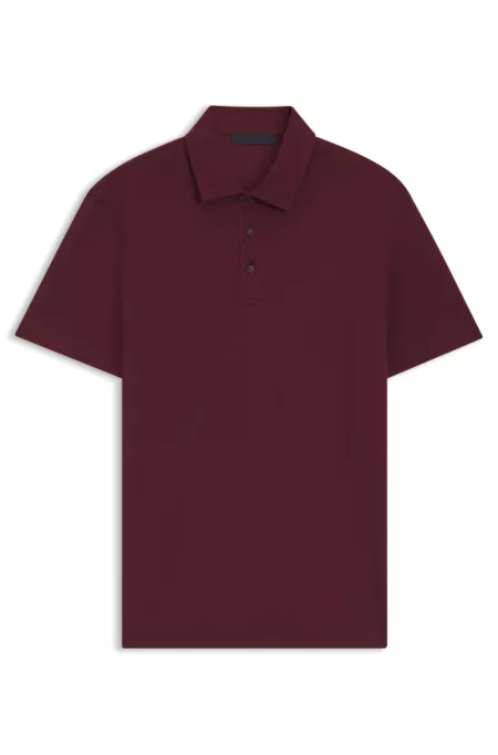 BECKHAM x BOSS polo shirt in cotton and silk