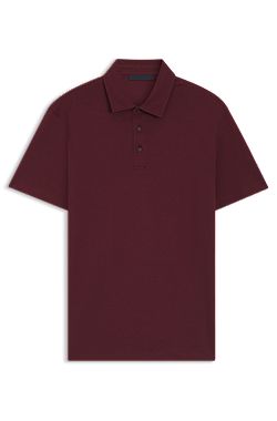 BECKHAM x BOSS polo shirt in cotton and silk