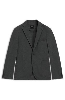 Slim-fit blazer in performance-stretch fabric