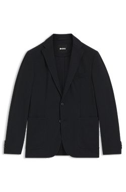 Slim-fit blazer in performance-stretch fabric