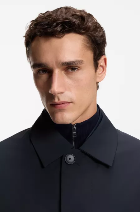 Manteau déperlant infroissable