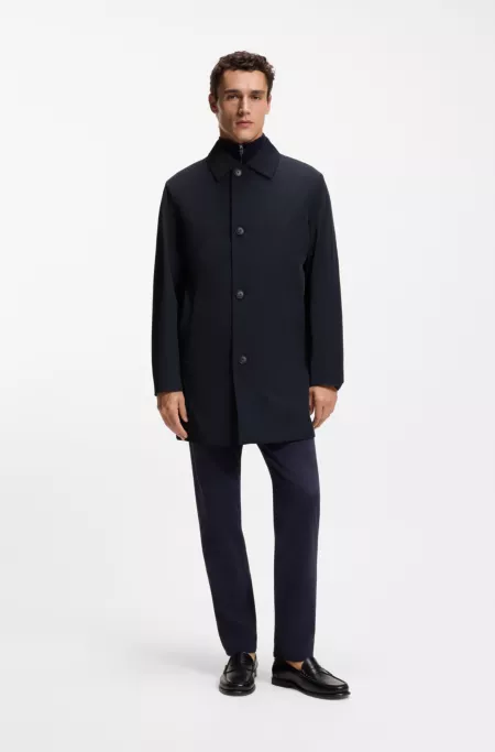 Manteau déperlant infroissable