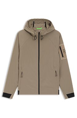 Water-repellent jacket with micro-waffle structure