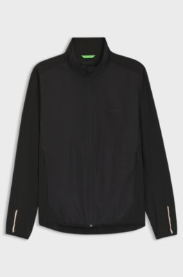 Veste d&eacute;perlante en tissu &agrave; &eacute;tirement quadridirectionnel, Noir