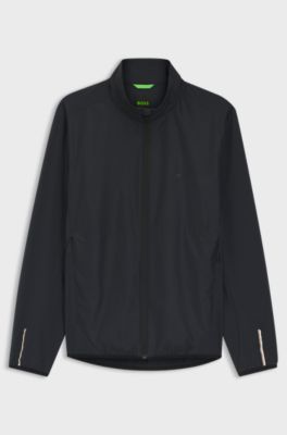 Water-repellent jacket in four-way stretch fabric, Dark Blue