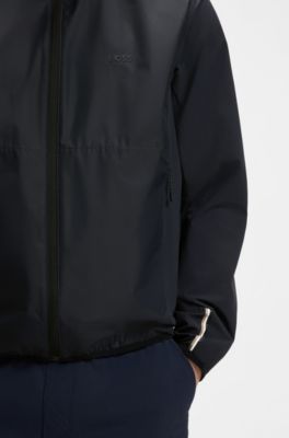 Water-repellent jacket in four-way stretch fabric, Dark Blue
