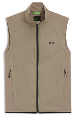 Water-repellent gilet with four-way stretch