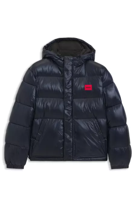 Water-repellent jacket with logo label