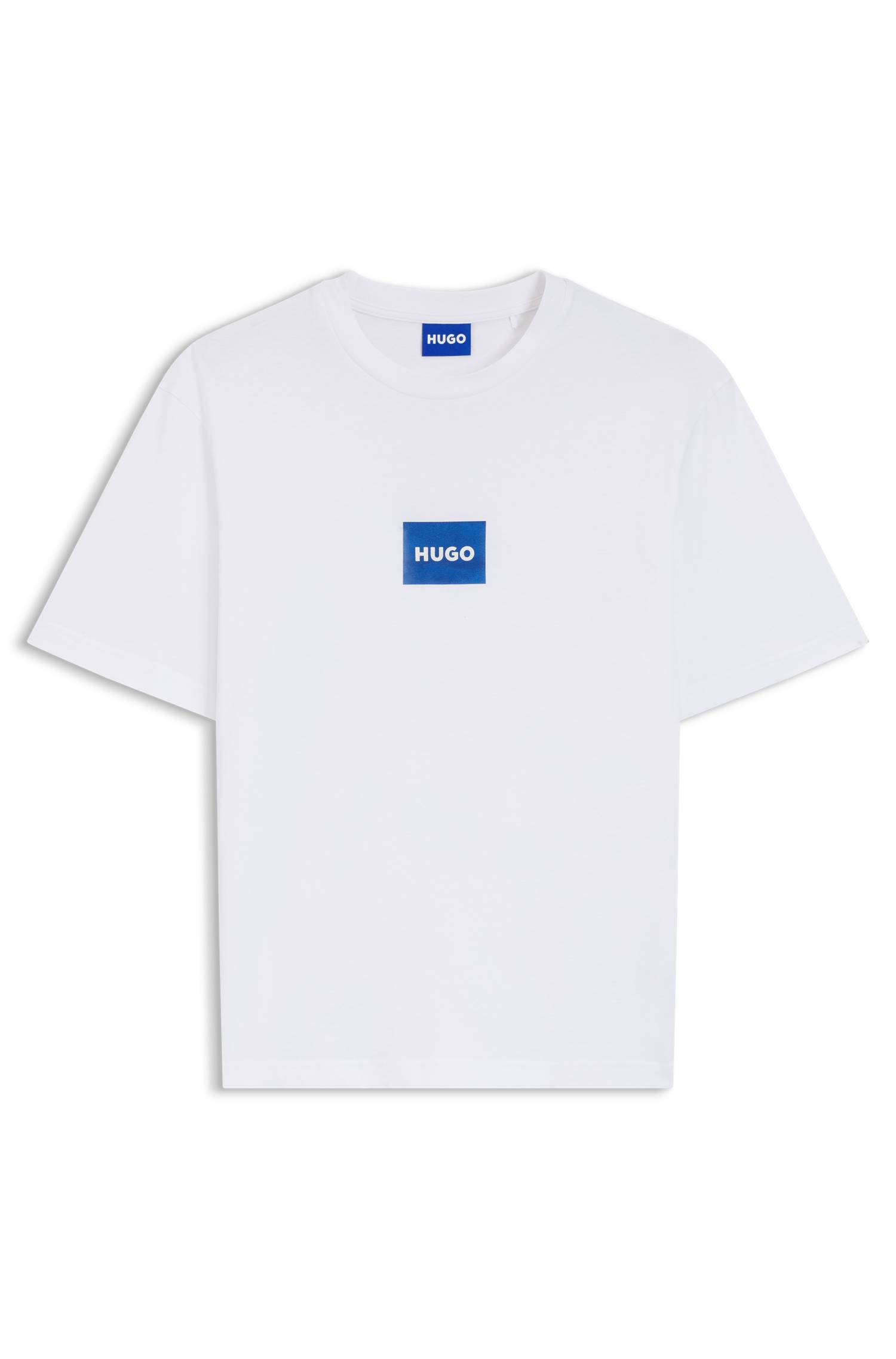 Hugo Cotton-jersey T-shirt with logo print herr – bild 4