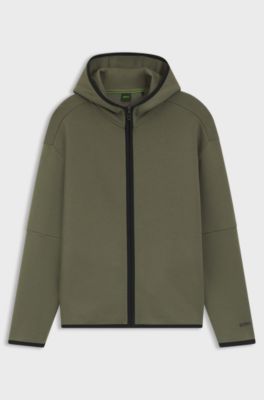 Relaxed-fit hoodie in a super-soft cotton blend, Olive