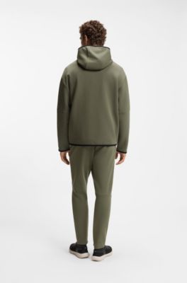 Relaxed-fit hoodie in a super-soft cotton blend, Olive