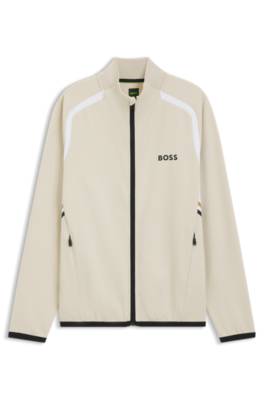 Active Zip-up sweatshirt with temperature-regulating performance 1