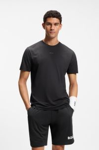 Active Schnell trocknendes Slim-Fit T-Shirt mit reflektierenden Details, Schwarz