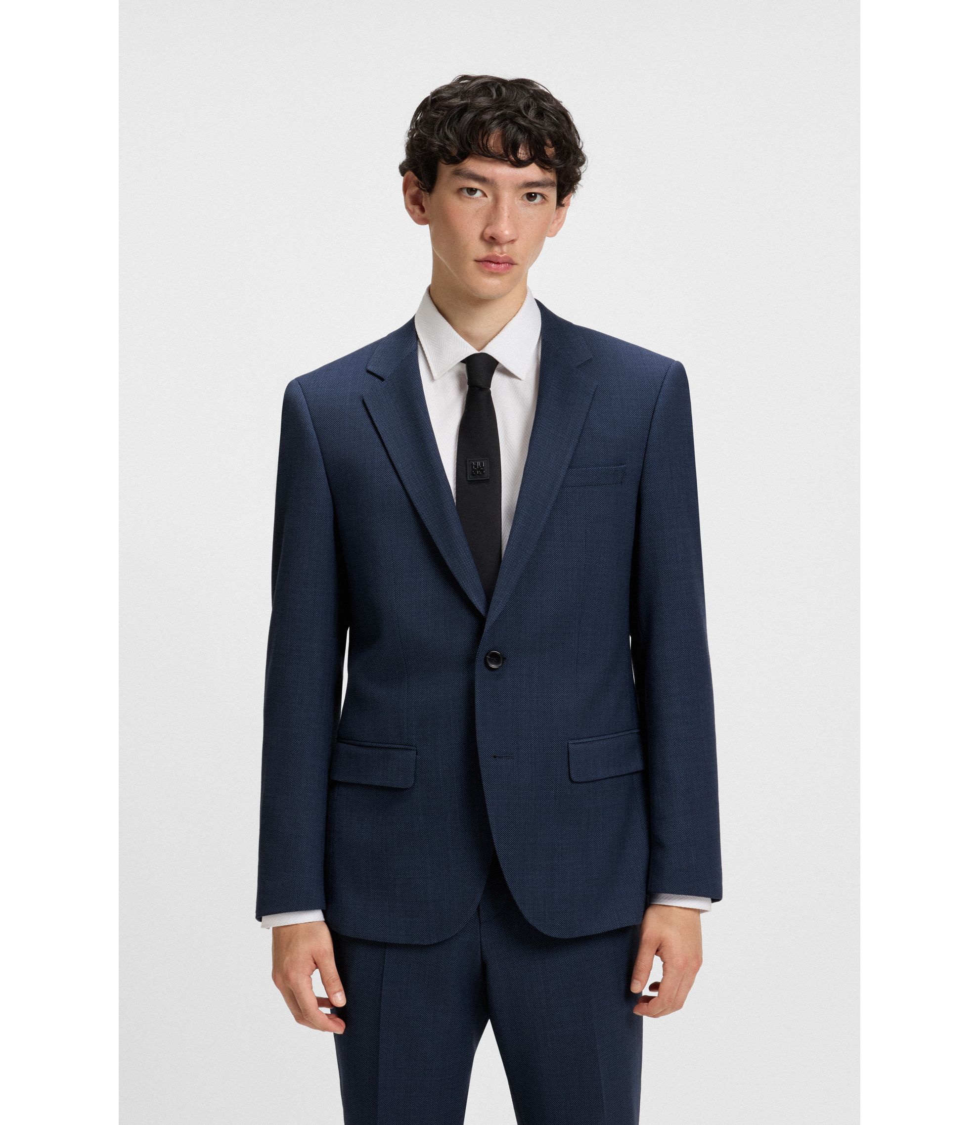 48時間限定SALE☆美品 BOSS メンズブラックネイビー スーツ 表参道