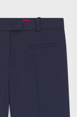 Slim-Fit Hose mit geradem Beinverlauf, Dunkelblau