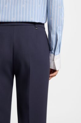 Slim-Fit Hose mit geradem Beinverlauf, Dunkelblau