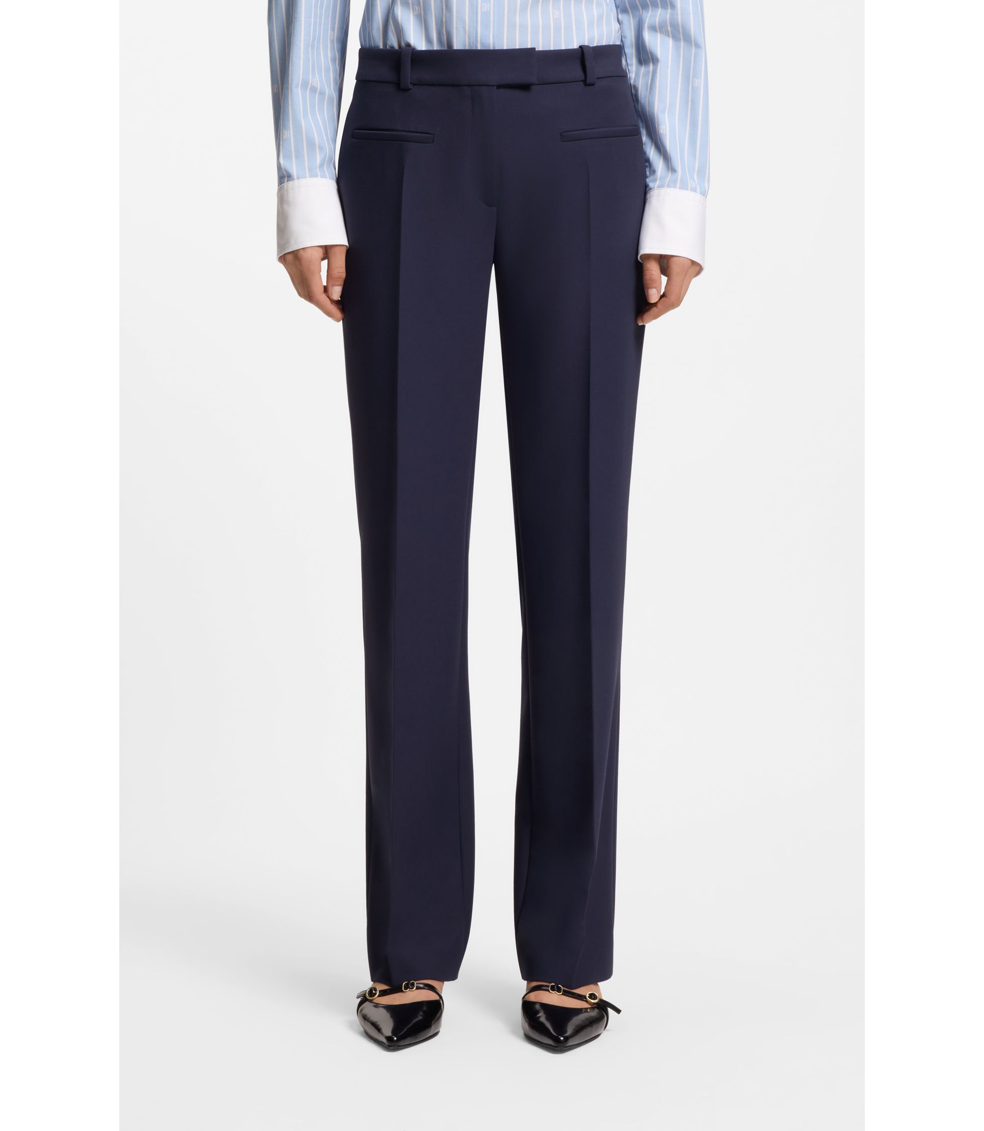 Slim-Fit Hose mit geradem Beinverlauf