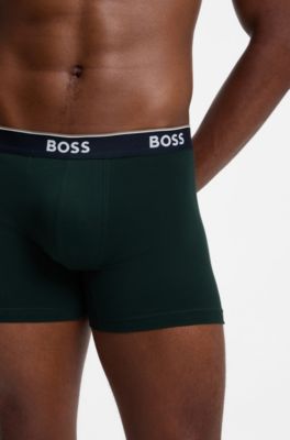 3-pack briefs, Black Patterned