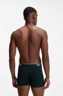 3-pack briefs, Black Patterned
