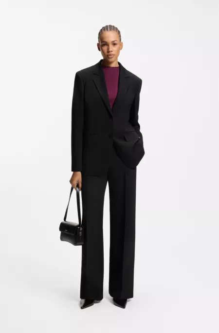 Blazer Regular en crêpe stretch