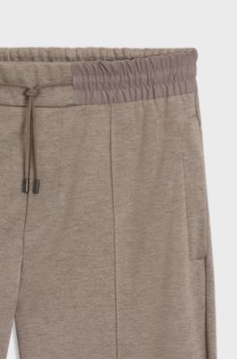 BOSS x ASTON MARTIN tracksuit bottoms with drawcord, Light Brown