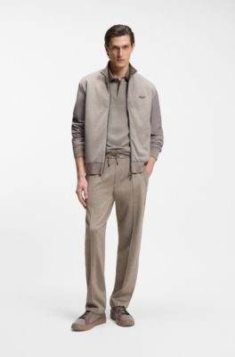 BOSS x ASTON MARTIN tracksuit bottoms with drawcord, Light Brown