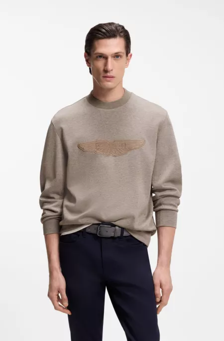 BOSS x ASTON MARTIN sweatshirt with wing detail