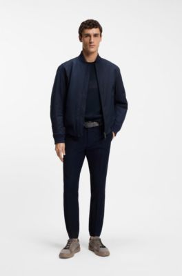 BOSS x ASTON MARTIN sweatshirt with wing detail, Dark Blue