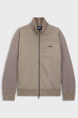 Sweat BOSS x ASTON MARTIN avec d&eacute;tail ailes, Brun chin&eacute;