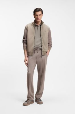 BOSS x ASTON MARTIN sweatshirt with wing detail, Light Brown