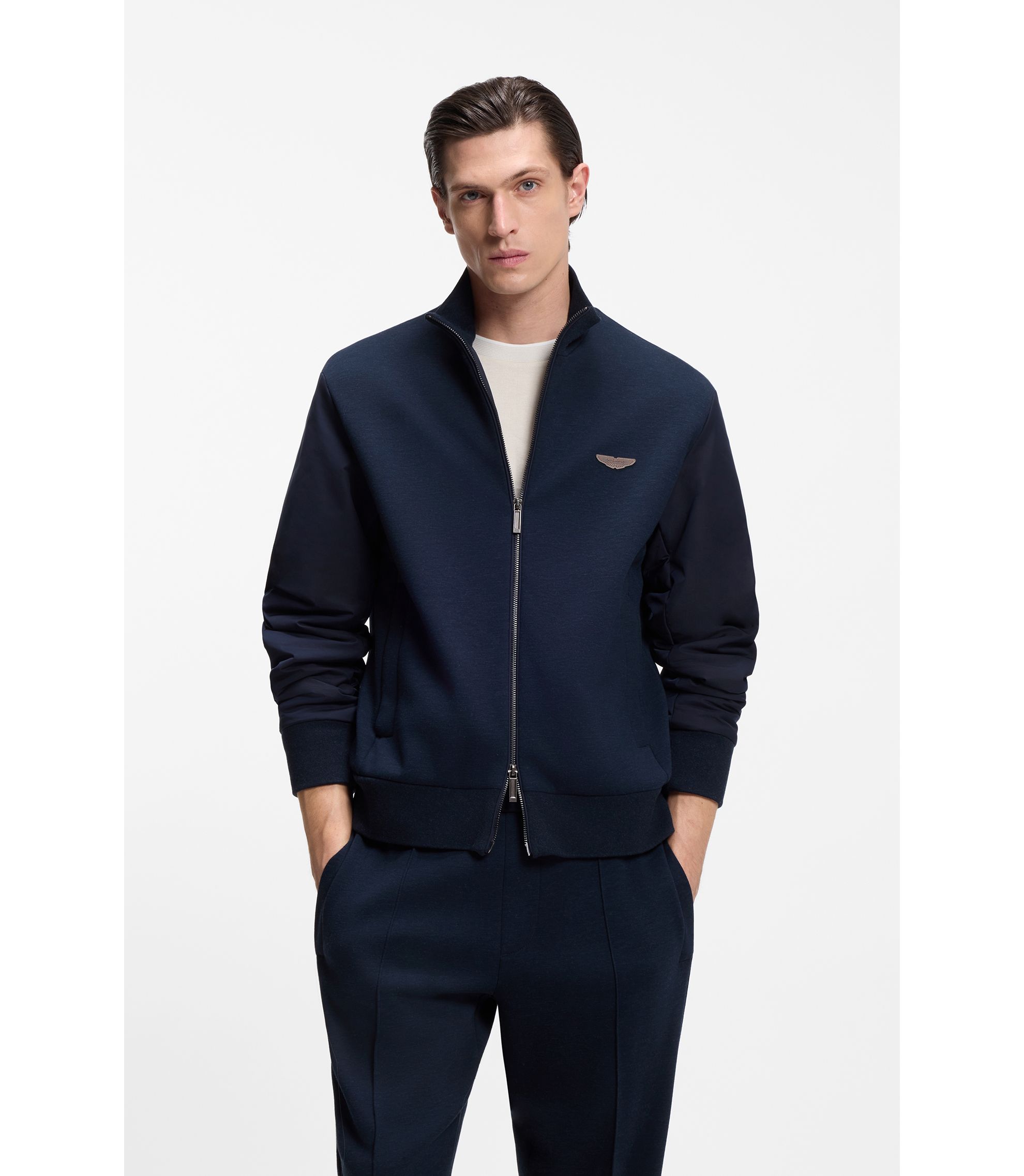 BOSS x ASTON MARTIN Sweatshirt mit Flügel-Detail