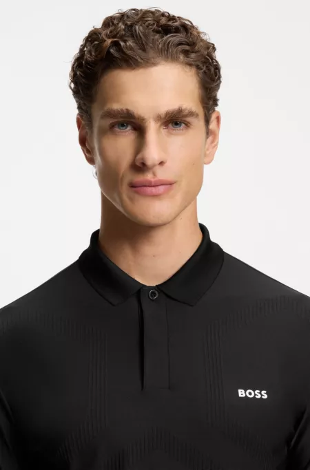 Quick-dry polo shirt with bodymapping details