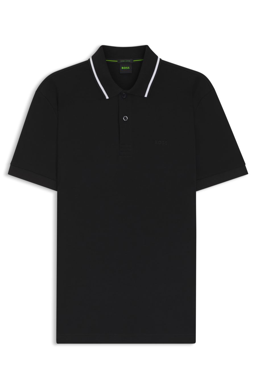 BOSS Paddy Slim-Fit Polo — Black