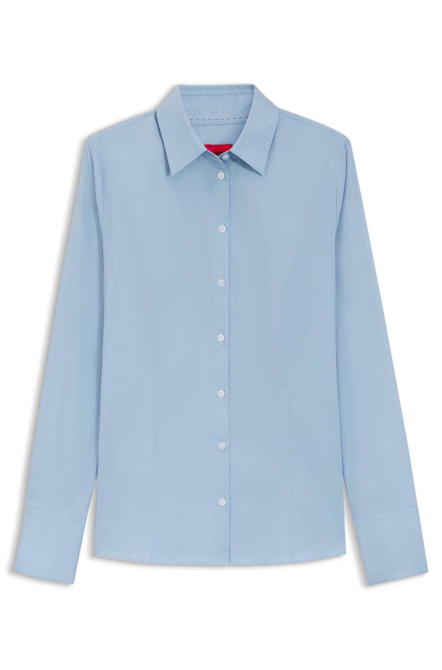 Hugo Slim-fit blouse in easy-iron cotton-blend twill skjortor & blusar dam – bild 4
