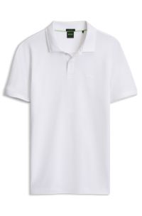 Cotton polo shirt, White