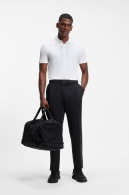 Cotton polo shirt, White
