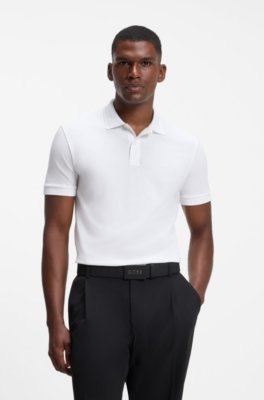 Cotton-piqué polo shirt