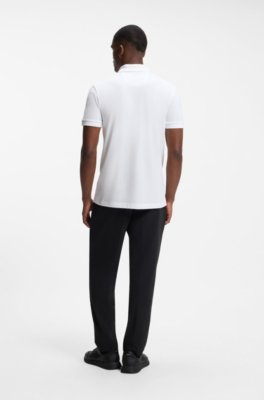 Boss Cotton-piqué polo shirt pikéer herr – bild 3