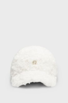 BOSS x Steiff teddy cap with Double B monogram, Natural