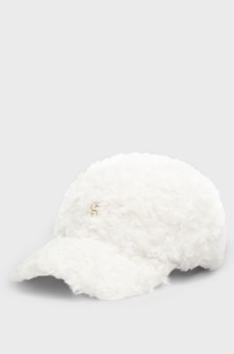 BOSS x Steiff teddy cap with Double B monogram, White