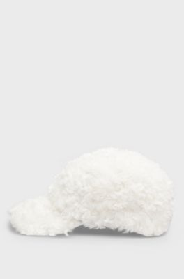BOSS x Steiff teddy cap with Double B monogram, White