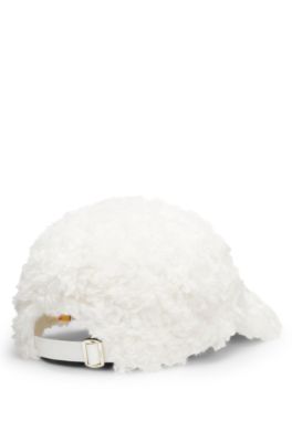 BOSS x Steiff teddy cap with Double B monogram, White