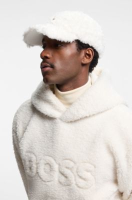 BOSS x Steiff teddy cap with Double B monogram, White