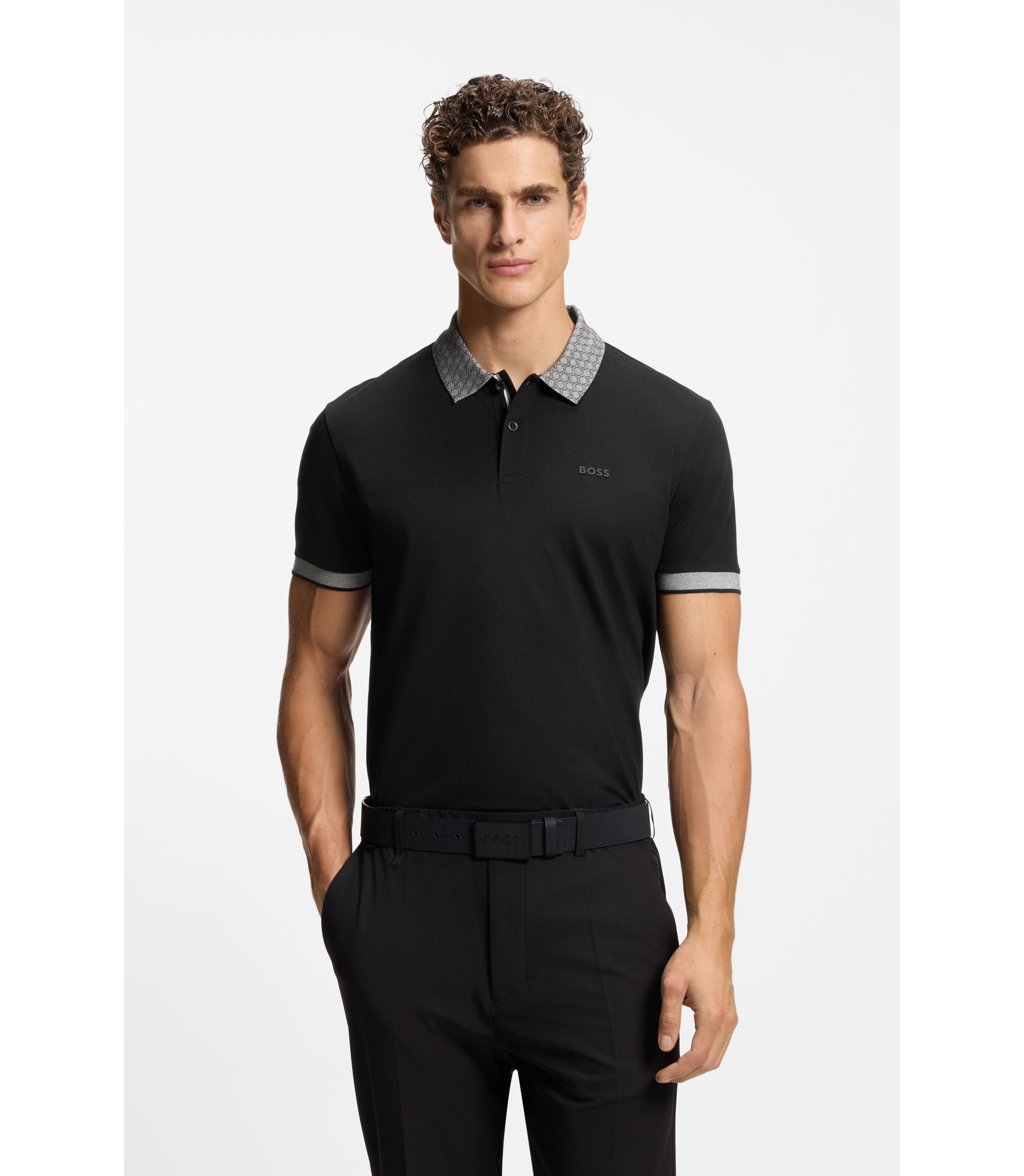 Paddy-Poloshirt aus feuchtigkeitsregulierender Stretch-Baumwolle
