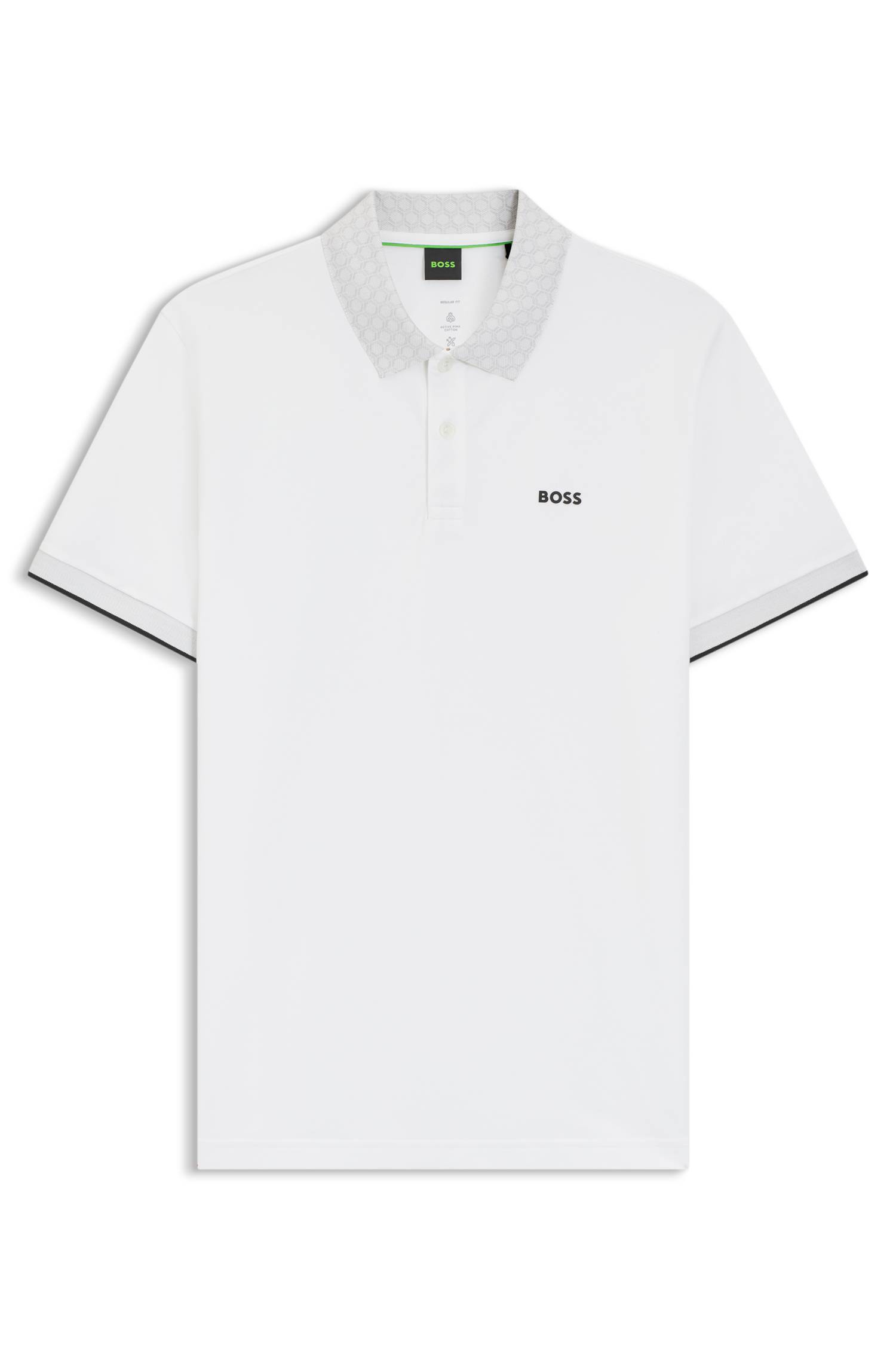 Boss Paddy polo shirt in stretch cotton with moisture management pikéer herr – bild 4