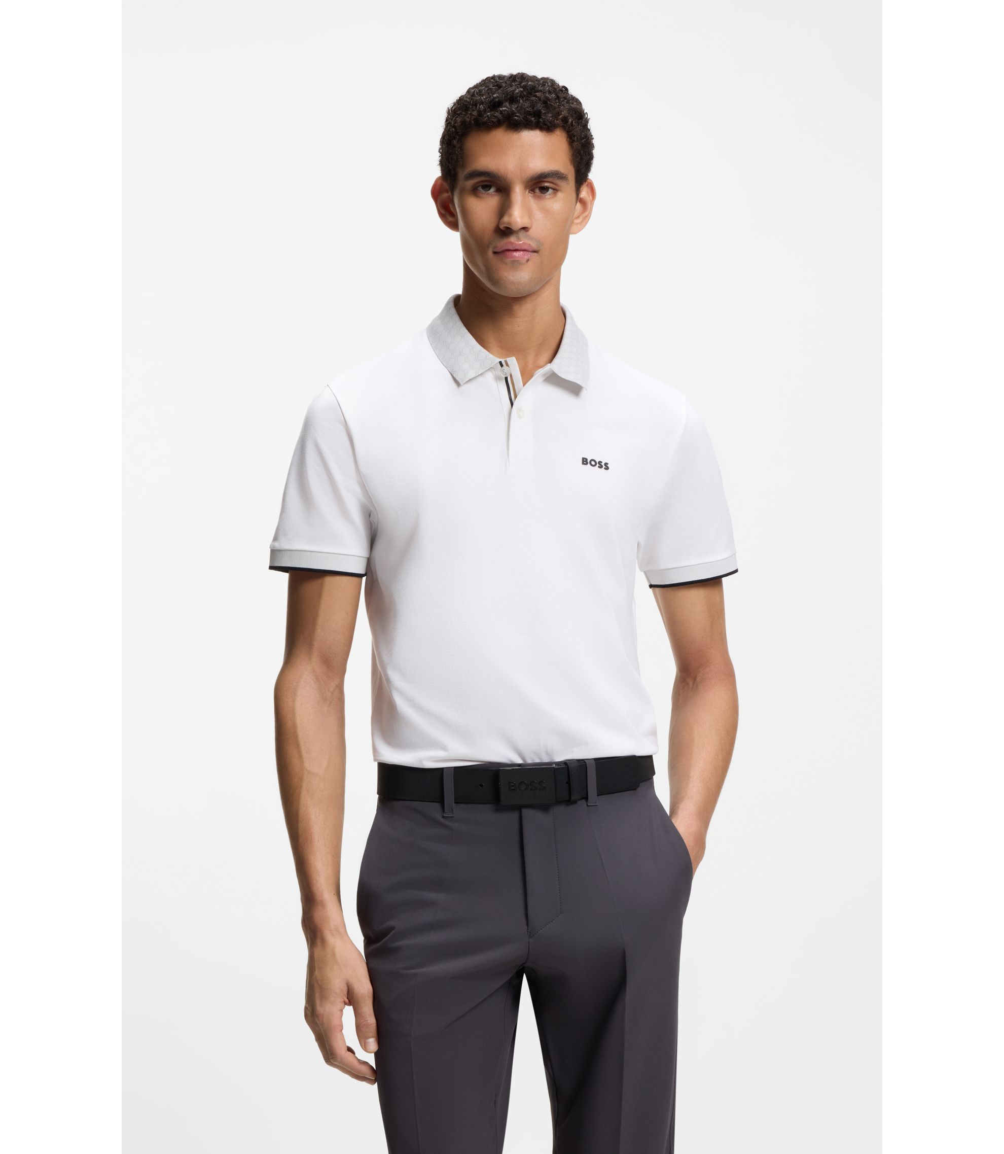 Paddy-Poloshirt aus feuchtigkeitsregulierender Stretch-Baumwolle